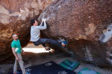 Bouldering in Hueco Tanks on 02/16/2020 with Blue Lizard Climbing and Yoga

Filename: SRM_20200216_1042390.jpg
Aperture: f/5.6
Shutter Speed: 1/250
Body: Canon EOS-1D Mark II
Lens: Canon EF 16-35mm f/2.8 L