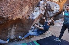 Bouldering in Hueco Tanks on 02/16/2020 with Blue Lizard Climbing and Yoga

Filename: SRM_20200216_1043450.jpg
Aperture: f/5.0
Shutter Speed: 1/250
Body: Canon EOS-1D Mark II
Lens: Canon EF 16-35mm f/2.8 L