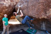 Bouldering in Hueco Tanks on 02/16/2020 with Blue Lizard Climbing and Yoga

Filename: SRM_20200216_1045070.jpg
Aperture: f/5.0
Shutter Speed: 1/250
Body: Canon EOS-1D Mark II
Lens: Canon EF 16-35mm f/2.8 L