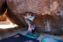 Bouldering in Hueco Tanks on 02/16/2020 with Blue Lizard Climbing and Yoga

Filename: SRM_20200216_1046070.jpg
Aperture: f/5.0
Shutter Speed: 1/250
Body: Canon EOS-1D Mark II
Lens: Canon EF 16-35mm f/2.8 L