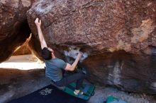 Bouldering in Hueco Tanks on 02/16/2020 with Blue Lizard Climbing and Yoga

Filename: SRM_20200216_1048380.jpg
Aperture: f/5.6
Shutter Speed: 1/250
Body: Canon EOS-1D Mark II
Lens: Canon EF 16-35mm f/2.8 L