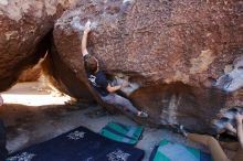 Bouldering in Hueco Tanks on 02/16/2020 with Blue Lizard Climbing and Yoga

Filename: SRM_20200216_1049230.jpg
Aperture: f/5.0
Shutter Speed: 1/250
Body: Canon EOS-1D Mark II
Lens: Canon EF 16-35mm f/2.8 L