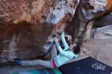 Bouldering in Hueco Tanks on 02/16/2020 with Blue Lizard Climbing and Yoga

Filename: SRM_20200216_1052090.jpg
Aperture: f/5.6
Shutter Speed: 1/250
Body: Canon EOS-1D Mark II
Lens: Canon EF 16-35mm f/2.8 L