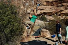 Bouldering in Hueco Tanks on 02/16/2020 with Blue Lizard Climbing and Yoga

Filename: SRM_20200216_1054420.jpg
Aperture: f/8.0
Shutter Speed: 1/500
Body: Canon EOS-1D Mark II
Lens: Canon EF 16-35mm f/2.8 L