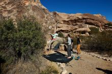 Bouldering in Hueco Tanks on 02/16/2020 with Blue Lizard Climbing and Yoga

Filename: SRM_20200216_1055460.jpg
Aperture: f/7.1
Shutter Speed: 1/500
Body: Canon EOS-1D Mark II
Lens: Canon EF 16-35mm f/2.8 L