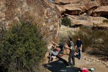 Bouldering in Hueco Tanks on 02/16/2020 with Blue Lizard Climbing and Yoga

Filename: SRM_20200216_1100290.jpg
Aperture: f/8.0
Shutter Speed: 1/500
Body: Canon EOS-1D Mark II
Lens: Canon EF 16-35mm f/2.8 L