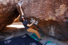 Bouldering in Hueco Tanks on 02/16/2020 with Blue Lizard Climbing and Yoga

Filename: SRM_20200216_1102370.jpg
Aperture: f/5.6
Shutter Speed: 1/250
Body: Canon EOS-1D Mark II
Lens: Canon EF 16-35mm f/2.8 L