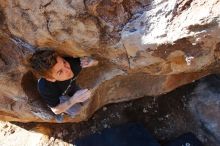 Bouldering in Hueco Tanks on 02/16/2020 with Blue Lizard Climbing and Yoga

Filename: SRM_20200216_1103540.jpg
Aperture: f/5.6
Shutter Speed: 1/200
Body: Canon EOS-1D Mark II
Lens: Canon EF 16-35mm f/2.8 L