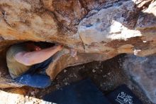 Bouldering in Hueco Tanks on 02/16/2020 with Blue Lizard Climbing and Yoga

Filename: SRM_20200216_1105560.jpg
Aperture: f/5.0
Shutter Speed: 1/200
Body: Canon EOS-1D Mark II
Lens: Canon EF 16-35mm f/2.8 L