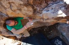 Bouldering in Hueco Tanks on 02/16/2020 with Blue Lizard Climbing and Yoga

Filename: SRM_20200216_1106250.jpg
Aperture: f/5.0
Shutter Speed: 1/200
Body: Canon EOS-1D Mark II
Lens: Canon EF 16-35mm f/2.8 L