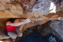 Bouldering in Hueco Tanks on 02/16/2020 with Blue Lizard Climbing and Yoga

Filename: SRM_20200216_1106590.jpg
Aperture: f/4.5
Shutter Speed: 1/250
Body: Canon EOS-1D Mark II
Lens: Canon EF 16-35mm f/2.8 L