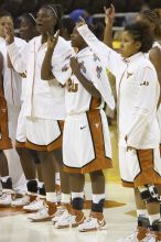 The lady longhorns defeated the Oral Roberts University's (ORU) Golden Eagles 79-40 Saturday night.

Filename: SRM_20061125_1405084.jpg
Aperture: f/4.5
Shutter Speed: 1/200
Body: Canon EOS-1D Mark II
Lens: Canon EF 80-200mm f/2.8 L