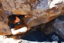 Bouldering in Hueco Tanks on 02/16/2020 with Blue Lizard Climbing and Yoga

Filename: SRM_20200216_1108260.jpg
Aperture: f/4.5
Shutter Speed: 1/250
Body: Canon EOS-1D Mark II
Lens: Canon EF 16-35mm f/2.8 L