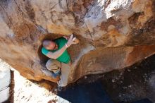 Bouldering in Hueco Tanks on 02/16/2020 with Blue Lizard Climbing and Yoga

Filename: SRM_20200216_1110450.jpg
Aperture: f/4.5
Shutter Speed: 1/250
Body: Canon EOS-1D Mark II
Lens: Canon EF 16-35mm f/2.8 L