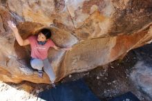 Bouldering in Hueco Tanks on 02/16/2020 with Blue Lizard Climbing and Yoga

Filename: SRM_20200216_1112270.jpg
Aperture: f/4.0
Shutter Speed: 1/250
Body: Canon EOS-1D Mark II
Lens: Canon EF 16-35mm f/2.8 L