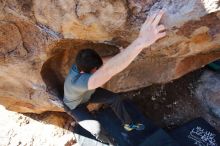 Bouldering in Hueco Tanks on 02/16/2020 with Blue Lizard Climbing and Yoga

Filename: SRM_20200216_1115560.jpg
Aperture: f/4.0
Shutter Speed: 1/250
Body: Canon EOS-1D Mark II
Lens: Canon EF 16-35mm f/2.8 L