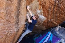 Bouldering in Hueco Tanks on 02/16/2020 with Blue Lizard Climbing and Yoga

Filename: SRM_20200216_1120350.jpg
Aperture: f/5.0
Shutter Speed: 1/250
Body: Canon EOS-1D Mark II
Lens: Canon EF 16-35mm f/2.8 L