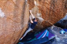 Bouldering in Hueco Tanks on 02/16/2020 with Blue Lizard Climbing and Yoga

Filename: SRM_20200216_1120360.jpg
Aperture: f/5.0
Shutter Speed: 1/250
Body: Canon EOS-1D Mark II
Lens: Canon EF 16-35mm f/2.8 L