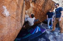 Bouldering in Hueco Tanks on 02/16/2020 with Blue Lizard Climbing and Yoga

Filename: SRM_20200216_1121210.jpg
Aperture: f/5.6
Shutter Speed: 1/250
Body: Canon EOS-1D Mark II
Lens: Canon EF 16-35mm f/2.8 L