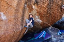 Bouldering in Hueco Tanks on 02/16/2020 with Blue Lizard Climbing and Yoga

Filename: SRM_20200216_1122380.jpg
Aperture: f/5.0
Shutter Speed: 1/320
Body: Canon EOS-1D Mark II
Lens: Canon EF 16-35mm f/2.8 L