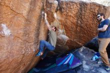 Bouldering in Hueco Tanks on 02/16/2020 with Blue Lizard Climbing and Yoga

Filename: SRM_20200216_1123530.jpg
Aperture: f/5.0
Shutter Speed: 1/320
Body: Canon EOS-1D Mark II
Lens: Canon EF 16-35mm f/2.8 L