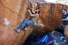 Bouldering in Hueco Tanks on 02/16/2020 with Blue Lizard Climbing and Yoga

Filename: SRM_20200216_1123550.jpg
Aperture: f/5.0
Shutter Speed: 1/320
Body: Canon EOS-1D Mark II
Lens: Canon EF 16-35mm f/2.8 L