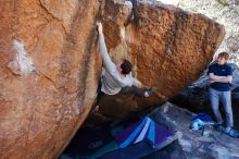 Bouldering in Hueco Tanks on 02/16/2020 with Blue Lizard Climbing and Yoga

Filename: SRM_20200216_1124571.jpg
Aperture: f/5.6
Shutter Speed: 1/320
Body: Canon EOS-1D Mark II
Lens: Canon EF 16-35mm f/2.8 L