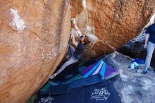 Bouldering in Hueco Tanks on 02/16/2020 with Blue Lizard Climbing and Yoga

Filename: SRM_20200216_1125290.jpg
Aperture: f/4.5
Shutter Speed: 1/320
Body: Canon EOS-1D Mark II
Lens: Canon EF 16-35mm f/2.8 L