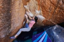 Bouldering in Hueco Tanks on 02/16/2020 with Blue Lizard Climbing and Yoga

Filename: SRM_20200216_1129390.jpg
Aperture: f/5.0
Shutter Speed: 1/250
Body: Canon EOS-1D Mark II
Lens: Canon EF 16-35mm f/2.8 L