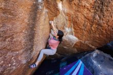 Bouldering in Hueco Tanks on 02/16/2020 with Blue Lizard Climbing and Yoga

Filename: SRM_20200216_1129420.jpg
Aperture: f/5.0
Shutter Speed: 1/250
Body: Canon EOS-1D Mark II
Lens: Canon EF 16-35mm f/2.8 L