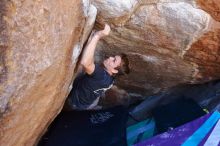 Bouldering in Hueco Tanks on 02/16/2020 with Blue Lizard Climbing and Yoga

Filename: SRM_20200216_1130450.jpg
Aperture: f/4.5
Shutter Speed: 1/250
Body: Canon EOS-1D Mark II
Lens: Canon EF 16-35mm f/2.8 L