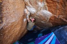 Bouldering in Hueco Tanks on 02/16/2020 with Blue Lizard Climbing and Yoga

Filename: SRM_20200216_1133240.jpg
Aperture: f/4.5
Shutter Speed: 1/250
Body: Canon EOS-1D Mark II
Lens: Canon EF 16-35mm f/2.8 L