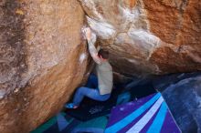 Bouldering in Hueco Tanks on 02/16/2020 with Blue Lizard Climbing and Yoga

Filename: SRM_20200216_1133280.jpg
Aperture: f/4.5
Shutter Speed: 1/250
Body: Canon EOS-1D Mark II
Lens: Canon EF 16-35mm f/2.8 L