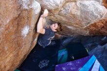 Bouldering in Hueco Tanks on 02/16/2020 with Blue Lizard Climbing and Yoga

Filename: SRM_20200216_1134300.jpg
Aperture: f/3.5
Shutter Speed: 1/250
Body: Canon EOS-1D Mark II
Lens: Canon EF 16-35mm f/2.8 L