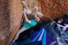 Bouldering in Hueco Tanks on 02/16/2020 with Blue Lizard Climbing and Yoga

Filename: SRM_20200216_1136110.jpg
Aperture: f/5.6
Shutter Speed: 1/250
Body: Canon EOS-1D Mark II
Lens: Canon EF 16-35mm f/2.8 L