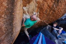 Bouldering in Hueco Tanks on 02/16/2020 with Blue Lizard Climbing and Yoga

Filename: SRM_20200216_1136210.jpg
Aperture: f/5.6
Shutter Speed: 1/250
Body: Canon EOS-1D Mark II
Lens: Canon EF 16-35mm f/2.8 L