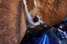 Bouldering in Hueco Tanks on 02/16/2020 with Blue Lizard Climbing and Yoga

Filename: SRM_20200216_1136461.jpg
Aperture: f/6.3
Shutter Speed: 1/250
Body: Canon EOS-1D Mark II
Lens: Canon EF 16-35mm f/2.8 L