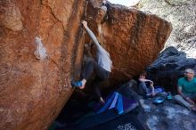 Bouldering in Hueco Tanks on 02/16/2020 with Blue Lizard Climbing and Yoga

Filename: SRM_20200216_1136530.jpg
Aperture: f/7.1
Shutter Speed: 1/250
Body: Canon EOS-1D Mark II
Lens: Canon EF 16-35mm f/2.8 L