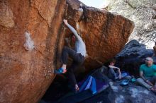 Bouldering in Hueco Tanks on 02/16/2020 with Blue Lizard Climbing and Yoga

Filename: SRM_20200216_1136550.jpg
Aperture: f/8.0
Shutter Speed: 1/250
Body: Canon EOS-1D Mark II
Lens: Canon EF 16-35mm f/2.8 L