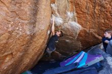 Bouldering in Hueco Tanks on 02/16/2020 with Blue Lizard Climbing and Yoga

Filename: SRM_20200216_1139520.jpg
Aperture: f/5.0
Shutter Speed: 1/250
Body: Canon EOS-1D Mark II
Lens: Canon EF 16-35mm f/2.8 L