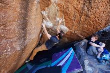 Bouldering in Hueco Tanks on 02/16/2020 with Blue Lizard Climbing and Yoga

Filename: SRM_20200216_1142270.jpg
Aperture: f/5.0
Shutter Speed: 1/250
Body: Canon EOS-1D Mark II
Lens: Canon EF 16-35mm f/2.8 L