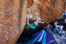 Bouldering in Hueco Tanks on 02/16/2020 with Blue Lizard Climbing and Yoga

Filename: SRM_20200216_1143030.jpg
Aperture: f/5.0
Shutter Speed: 1/250
Body: Canon EOS-1D Mark II
Lens: Canon EF 16-35mm f/2.8 L