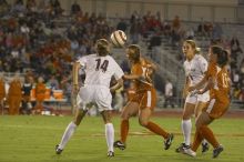 The lady longhorns beat Texas A&M 1-0 in soccer Friday night.

Filename: SRM_20061027_1912022.jpg
Aperture: f/4.0
Shutter Speed: 1/500
Body: Canon EOS 20D
Lens: Canon EF 80-200mm f/2.8 L