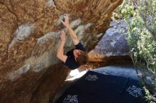 Bouldering in Hueco Tanks on 02/16/2020 with Blue Lizard Climbing and Yoga

Filename: SRM_20200216_1209110.jpg
Aperture: f/5.0
Shutter Speed: 1/320
Body: Canon EOS-1D Mark II
Lens: Canon EF 16-35mm f/2.8 L