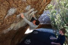 Bouldering in Hueco Tanks on 02/16/2020 with Blue Lizard Climbing and Yoga

Filename: SRM_20200216_1210230.jpg
Aperture: f/5.0
Shutter Speed: 1/320
Body: Canon EOS-1D Mark II
Lens: Canon EF 16-35mm f/2.8 L