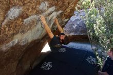 Bouldering in Hueco Tanks on 02/16/2020 with Blue Lizard Climbing and Yoga

Filename: SRM_20200216_1211130.jpg
Aperture: f/5.0
Shutter Speed: 1/320
Body: Canon EOS-1D Mark II
Lens: Canon EF 16-35mm f/2.8 L