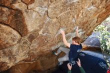 Bouldering in Hueco Tanks on 02/16/2020 with Blue Lizard Climbing and Yoga

Filename: SRM_20200216_1212200.jpg
Aperture: f/4.0
Shutter Speed: 1/320
Body: Canon EOS-1D Mark II
Lens: Canon EF 16-35mm f/2.8 L