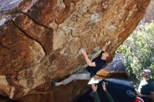 Bouldering in Hueco Tanks on 02/16/2020 with Blue Lizard Climbing and Yoga

Filename: SRM_20200216_1212220.jpg
Aperture: f/5.0
Shutter Speed: 1/320
Body: Canon EOS-1D Mark II
Lens: Canon EF 16-35mm f/2.8 L