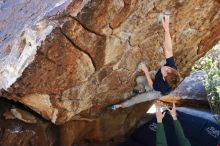 Bouldering in Hueco Tanks on 02/16/2020 with Blue Lizard Climbing and Yoga

Filename: SRM_20200216_1212272.jpg
Aperture: f/4.5
Shutter Speed: 1/320
Body: Canon EOS-1D Mark II
Lens: Canon EF 16-35mm f/2.8 L