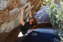 Bouldering in Hueco Tanks on 02/16/2020 with Blue Lizard Climbing and Yoga

Filename: SRM_20200216_1215550.jpg
Aperture: f/5.0
Shutter Speed: 1/320
Body: Canon EOS-1D Mark II
Lens: Canon EF 16-35mm f/2.8 L